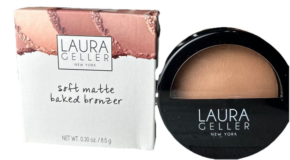 Laura Geller Soft Matte Baked Bronzer in Fair New 0.30 oz Compact